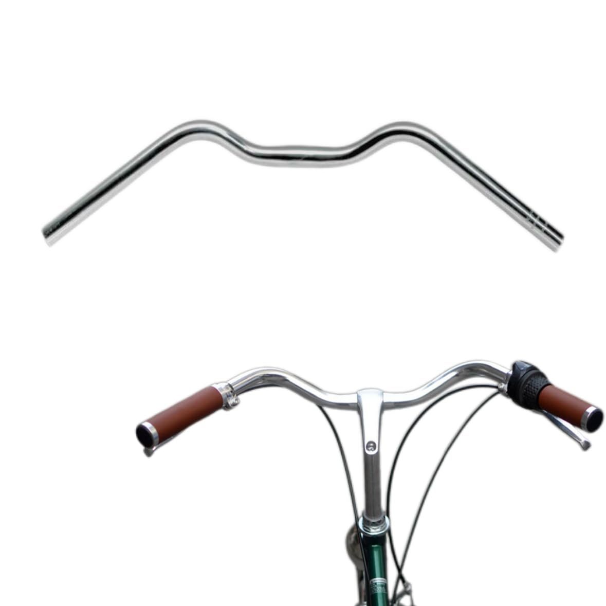 Komfort-Lenker aus Legierung für Hybrid-, Trekking- und City-Fahrräder, für verschiedene Fahrradtypen wie Oldschool-Fahrräder und Falträder (Aluminiumlegierung) Sport & Freizeit