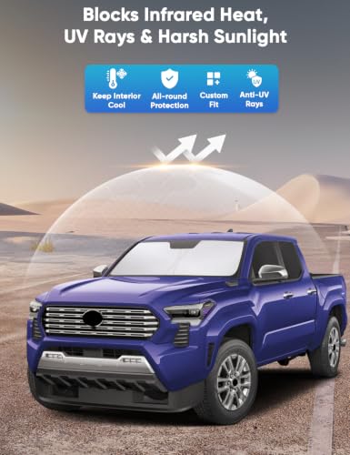 Image of EcoNour Windshield Sun Shade Fit for Toyota Tacoma 2024 2025 2026