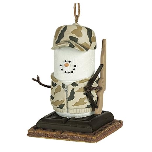 Midwest CBK S'Mores Camo Hunter Resin Hanging Christmas Ornament