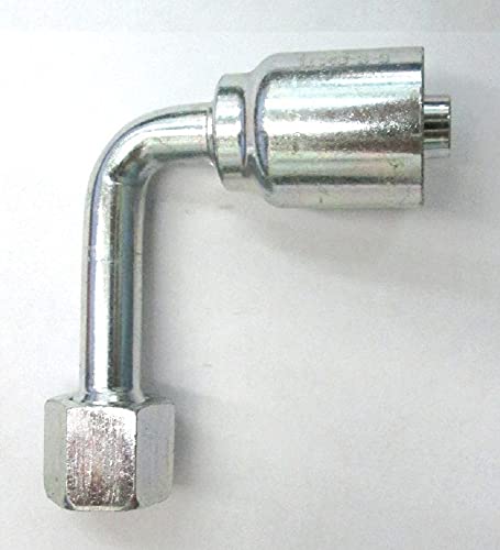 HF 1J143-06-06 - Parker 1J143-6-6 Fitting 3/8'' Hose X 3/8'' Female Seal-Lok - Swivel - 90° Elbow - Long Drop (Forseal/O-Ring Face)