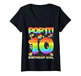 Photo Gallery donna compleanno kids pop it i am 10 anni 10 ° compleanno ragazza maglietta con collo a v Photo Gallery donna compleanno kids pop it i am 10 anni 10 ° compleanno ragazza maglietta con collo a v