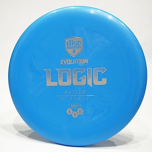 Discmania Logic (Exo Soft) Putter & Appoach Golf Disc, Pick Weight/Color [Stamp & Exact Color May Vary] Blue 175-176 Grams #TOP10