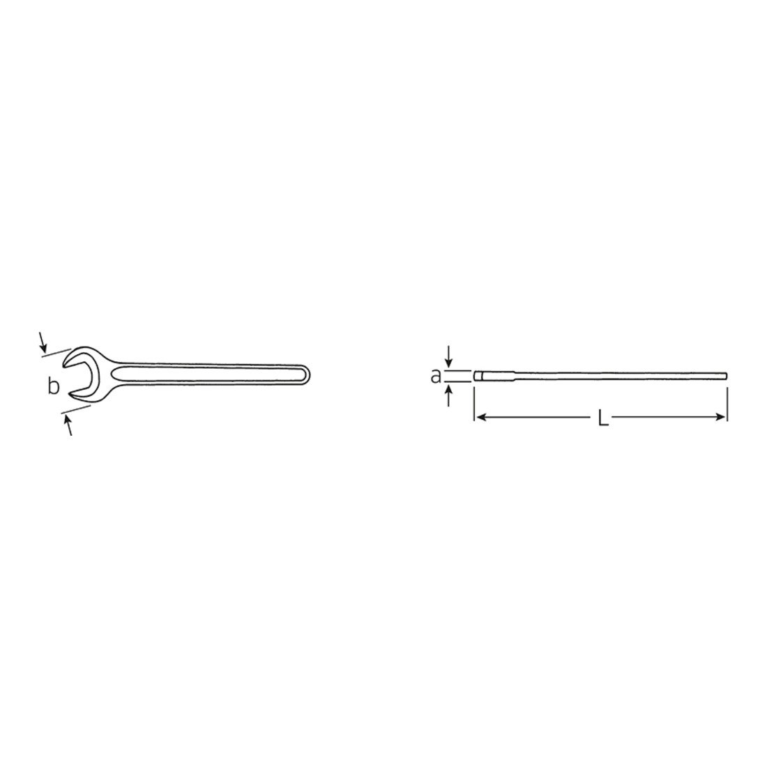 Stahlwille 4004 130 - Llave Plana Boca Fijas