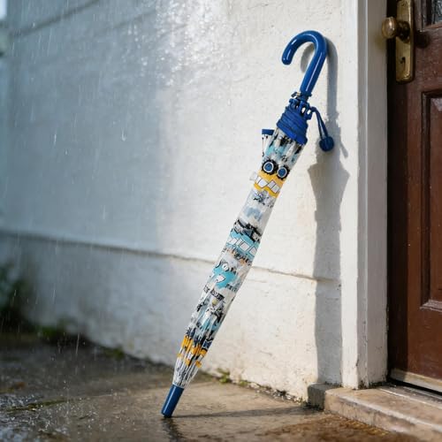 Paraguas transparente para niños con punta segura y cúpula de protección moderna 7