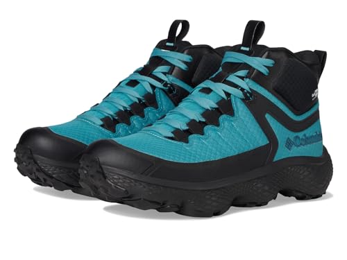 Columbia Escape Thrive Titanium Mid Outdry - Sneakers for Women - Waterproof Canvas Upper - Cotton Lining Teal/Black 9 B - Medium