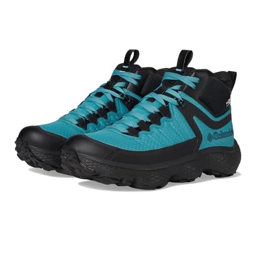 Columbia Tênis de caminhada feminino Escape Thrive Titanium Mid Outdry, Azul petróleo/preto, 36