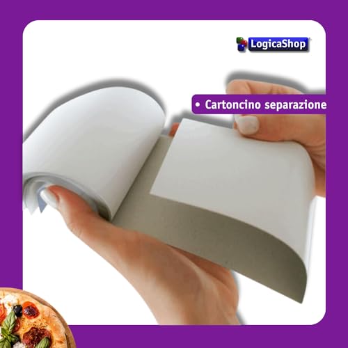 LogicaShop Blöcke Comande Bestellungen Restaurant Pizzeria mit 25 Modulen in doppelter Kopie - Blöcke 25 x 2 selbstkalkend 17 x 10 cm (5)