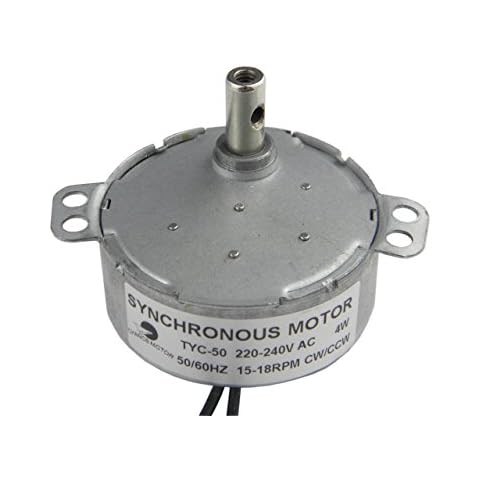 CHANCS Slow Speed Electric Motor TYC-50 220V 15-18RPM CW/CCW Micro Motor Cup Turners for Electric fire Cover