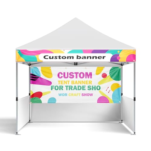 Custom Canopy Banner Set with Logo for 10x10 pop up Tents...