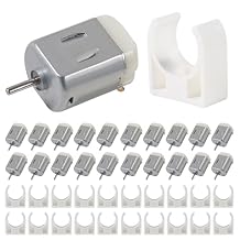 20pcs Micro 130 DC Motor Strong Magnetic Brushed Electric DC 3V -12V 25000 RPM Cars Toys, High Speed Torque DIY Remote Control Toy Car Hobby Motor, Metal Car Engine Motor Kit