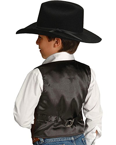 Roper Boys' Western Suede Vest Brown X-Large2