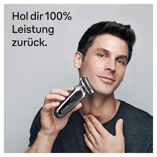 Braun Series 7 Elektrorasierer Scherkopf, ORIGINAL Ersatzscherteil vom Hersteller passend für Braun Herren Rasierer Series 7 der neuen Generation, 73S, Silber, 1er Pack
