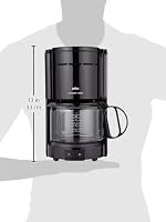 Braun Kaffeemaschine KF 47 BK - Filterkaffeemaschine mit Glaskanne für klassischen Filterkaffee, Aromatischer Kaffee dank OptiBrew-System, Tropfstopp, Abschaltautomatik, Schwarz – Ansicht 6