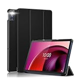 Awubaige For Lenovo tab7 / Lenovo Tab M10a 5G LET02 ケース 10.6インチ タブレットケース Lenovo TAB 7専用カバー 高級PU レザー スタンド機能付き スリムな三つ折りスタンドケース 防水防汚 耐久 Pencil/USB-C完全対応 自動ウェイク/スリープ 耐久性保護 シリーズ (ブラック)
