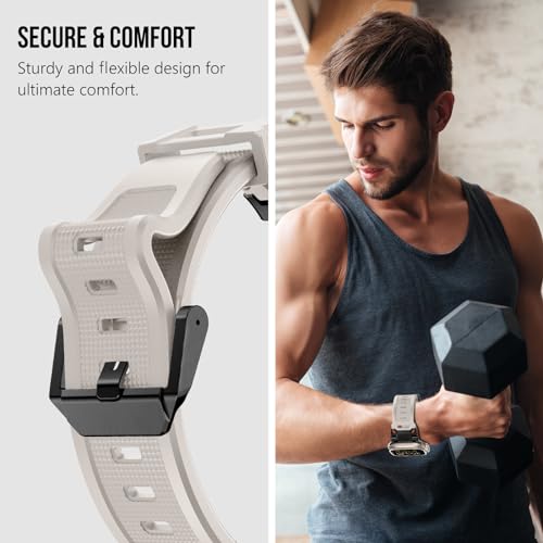 Image of KADES Rugged TPU Sport Band for Apple Watch Ultra 3 /2 /1 49mm, Metal Connectors for Apple Watch Series 11 /10 /SE3 46mm Series 9 /8 /SE2 /7 /6 /SE /5 /4 /3 /2 /1 45mm /44mm /42mm