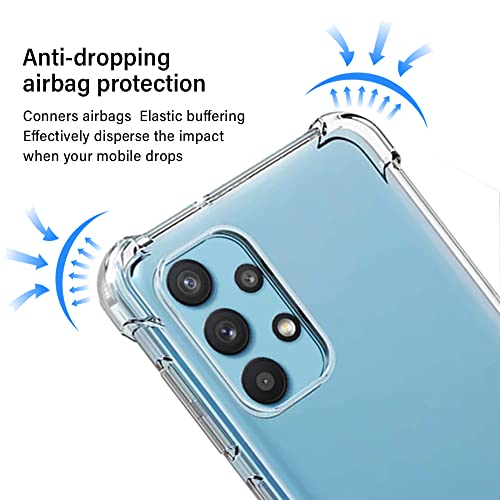 Coque Galaxy A32 5G en silicone souple avec film écran transparent