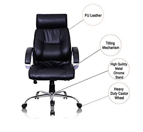 Image of Aristocrat Chairs Original High Back Chair with Chrome Base