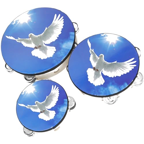 タンバリン楽器ドラム大人のための木製ハンドヘルドベルタンバリンおもちゃセット金属ドラムパーカッションベルハンドタンバリン