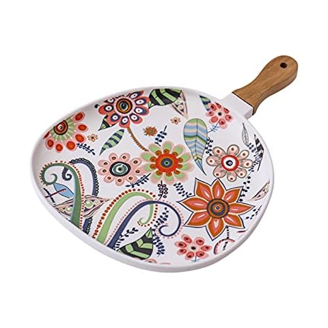 Elegant Flower Serving Plates with Handle Cover