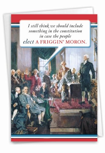 NobleWorks, Funny Birthday Greeting Card with 5 x 7 Inch Envelope (1 Card) Presidential Election...