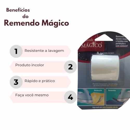 Kit Remendo Mágico + Bainha Instantânea Fita Sem Costura