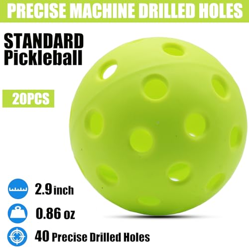 Image of Magicorange Pickleball Balls,USAPA Approved 40 Holes Outdoor Pickleballs