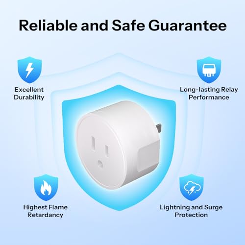 SONOFF Matter Smart Plug S41s 4-Pack, 15A 1800W WiFi Smart Plug Outlet, ETL Certified, Remote & Voice Control with Timer, Compatible with Alexa, Google Home, Apple HomeKit & SmartThings - Image 5