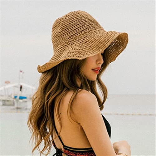 Sombrero playero de ala ancha para mujer miniatura 2