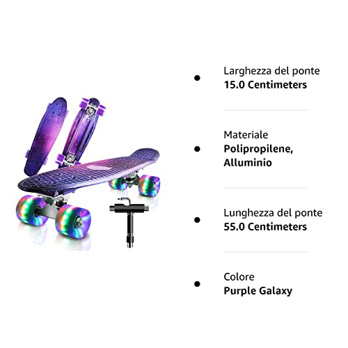 Cutemelo Skateboards 55cm Mini Cruiser Skateboard