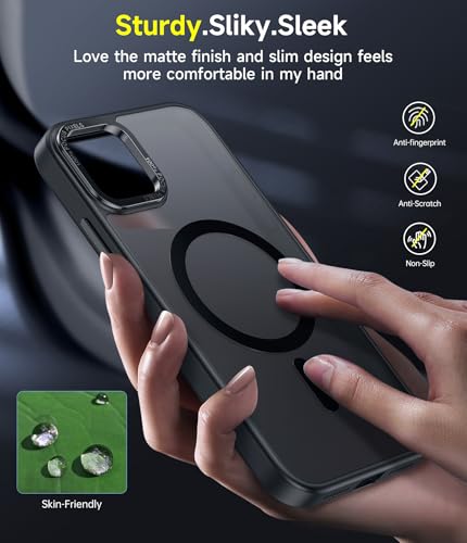 LeYi for iPhone 11-Pro-Max-Cases with Screen Protector Camera Cover Black - image 2