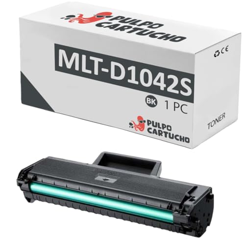 Pulpo Cartucho - Toner ML-1660, SCX-3200, MLT-D1042S Negro Compatible con Samsung MLT D1042S Remanufacturado - para ML1665, ML1666, ML1670, ML1672, ML1674, ML1675, ML1678, ML1860, ML1865, SCX3000
