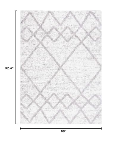 Tapete SAFAVIEH Berber Shag 165x231 cm Gris e Ivory miniatura 2
