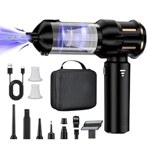 DiliDala Handstaubsauger Akku, Autostaubsauger Akku Testsieger 22000PA Auto Kabellos Staubsauger mit Bürstenloser Motor, 3-Gang 220000 U/min Auto Staubsauger Stark für Auto, Küche, Sofa, Büro