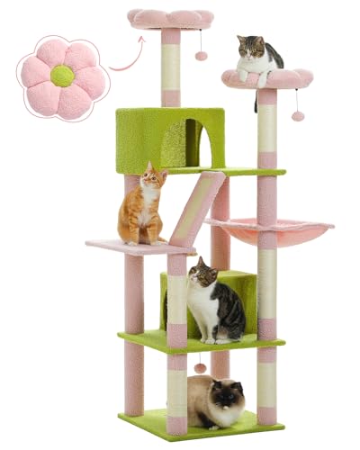 Arbol Para Gatos Multinivel De 70.9 Pulgadas Color Rosa miniatura 1
