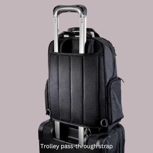 Ricardo Beverly Hills Flight Essentials Deluxe Travel Laptop Backpack, Abrasion and Weather Resistant Durable Ballistic Nylon, Men and Women, 16.5-Inches4