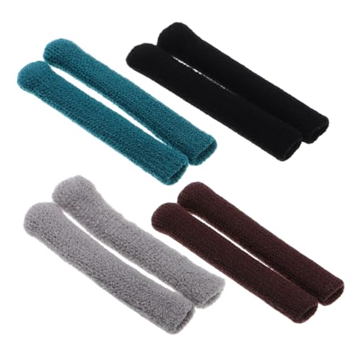 SEWACC 4 Pair Eyeglass Temple Ear Pads Knitted Silicone Soft Comfortable Prevent Glasses from Sliding