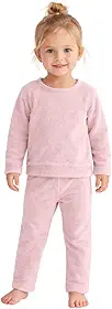 Pijama Infantil Microfibra Fleece, Conjunto Manga Longa para Meninos e Meninas, Inverno, 100% Poliéster