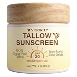 Beef Tallow Sunscreen with Clear Zinc: Non-Toxic...