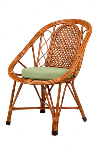 Image of Cane Crafts Premium Bamboo Chairs | Kursi | Chairs for Living Room, Home, Dining Room, Bedroom, Kitchen, Office, Outdoor (Set of 2)