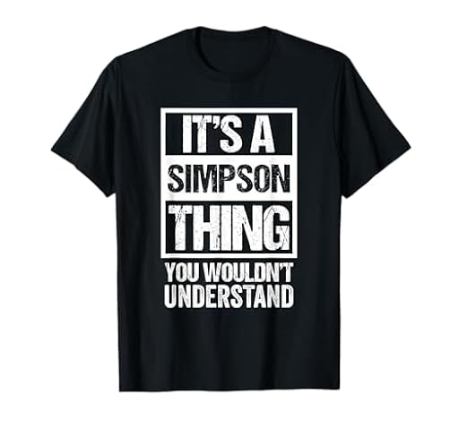 It´s A Simpson Thing You Wouldn´t Understand - Family Name Camiseta | Ya disponible en tu tienda friki favorita! En mundofriki.es!