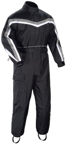 TOURMASTER 1PC RAINSUIT BK/BK XSM