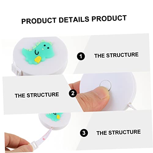 LIFKOME Mini cinta métrica digital retráctil 4 pcs miniatura 7