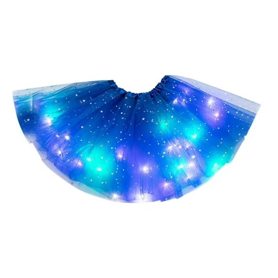 Girl Tutu Skirts, 2-8 Years Baby Girls Light Up LED Tutu Skirt Magic Light Princess LED Dancing Skirt Tulle Ballet