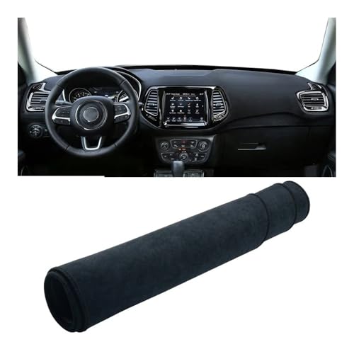 Tapis anti-dérapant noir pour console supérieure Jeep Compass