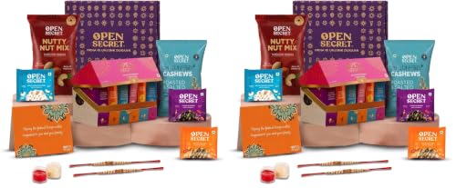 Image of Open Secret Premium Gift Hamper | Combo of 9 | Ideal Gifting for Christmas, Secret Santa & New Year Season | Dry Fruit Gift Box, Chocolate Gifts, Dry Fruits, Healthy Premium Hamper, Gifts for colleagues, Employee Gifting