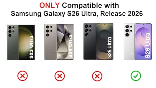 Image of Midkart Ultimate Thin Case Compatible with Samsung Galaxy S26 Ultra Release 2026 Matte Carbon Fiber Cover 1500D Sturdy Durable Aramid Super Light at 0.6mm No-Case Feeling, Black