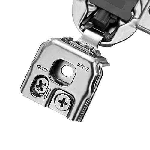 image for Ravinte 50 Pack 25 Pairs 1-1/4 inch Overlay Soft Close Hinges for Kitc
