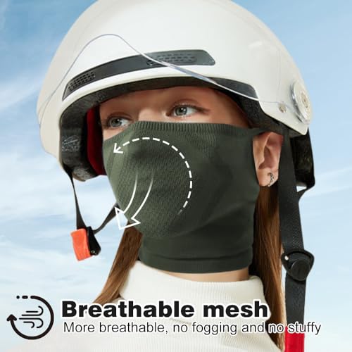 Image of WTACTFUL Ski Mask Neck Gaiter Warmer Balaclava Half Face Mask Men Women