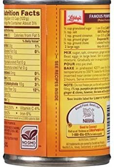 Libby's 100% Pure Pumpkin, 15 Ounce (Pack of 4)