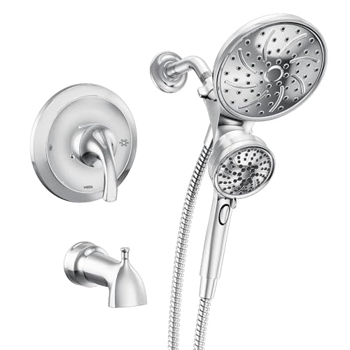 Moen Engage Magnetix Chrome Multi-Function Handshower and Rainfall Shower Head